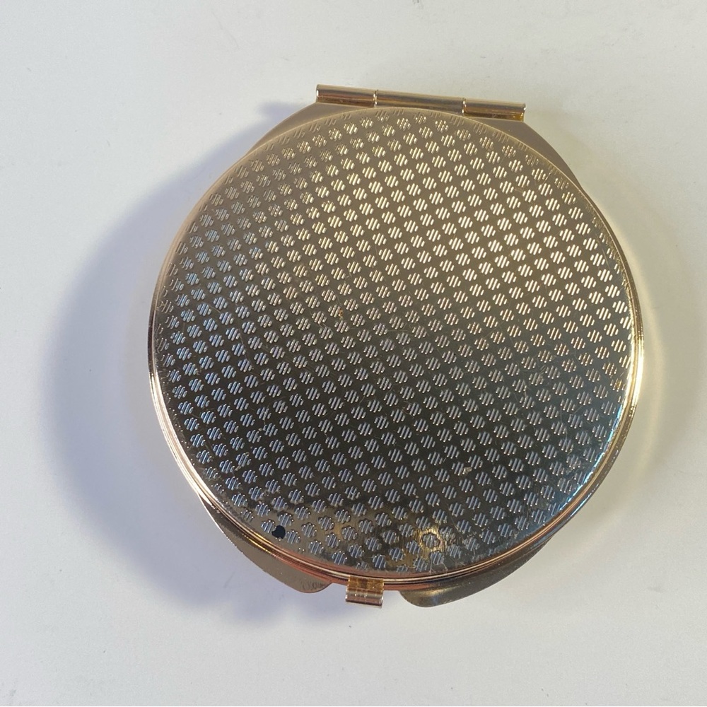 Vintage Rhinestone Bell & Bow Compact Mirror - Picture 2 of 4